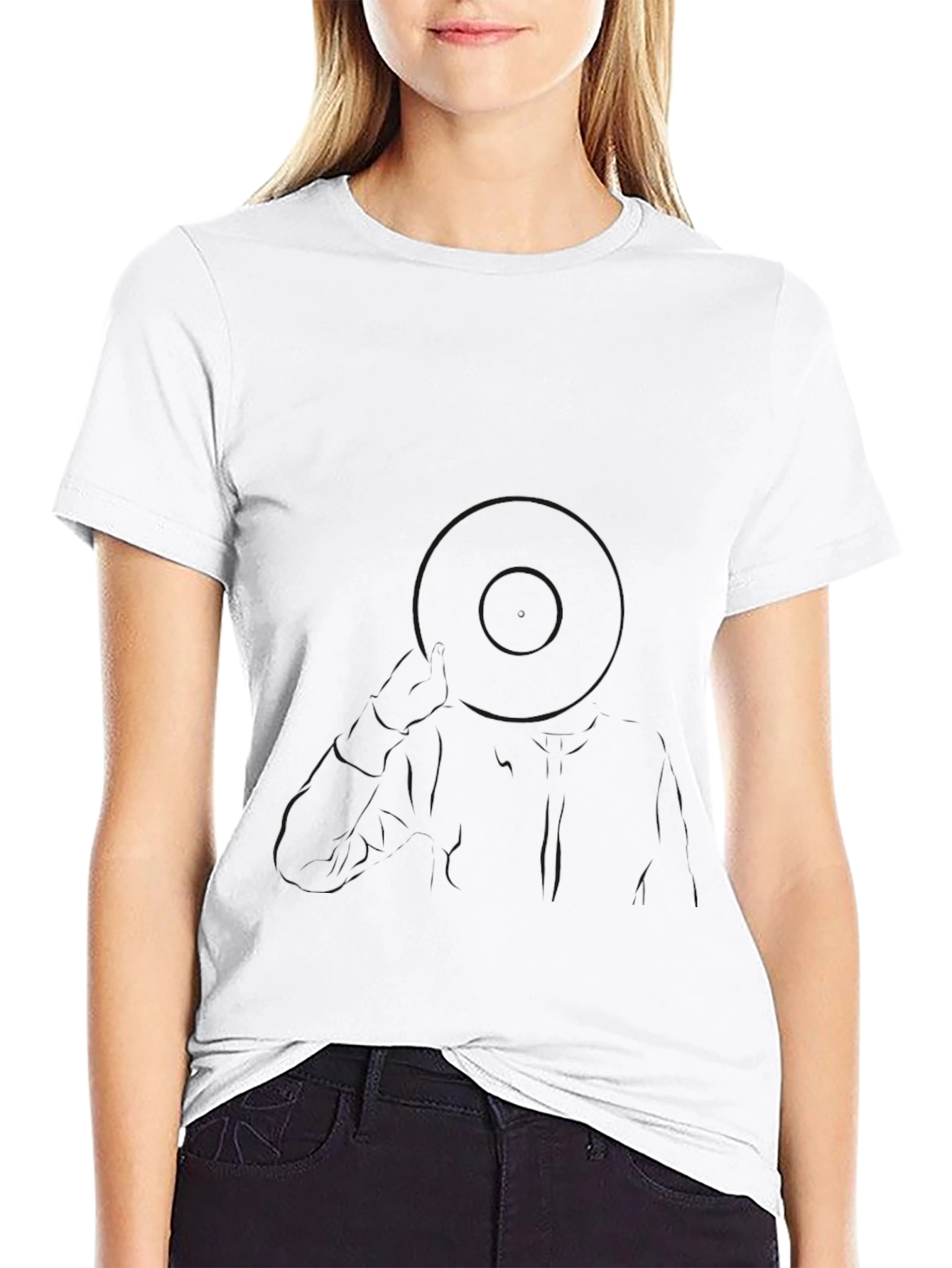 Mens Classic Solid Black T-Shirt