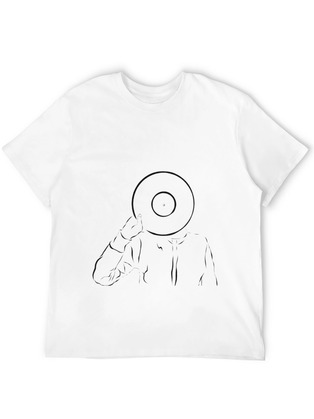 Mens Classic Solid Black T-Shirt