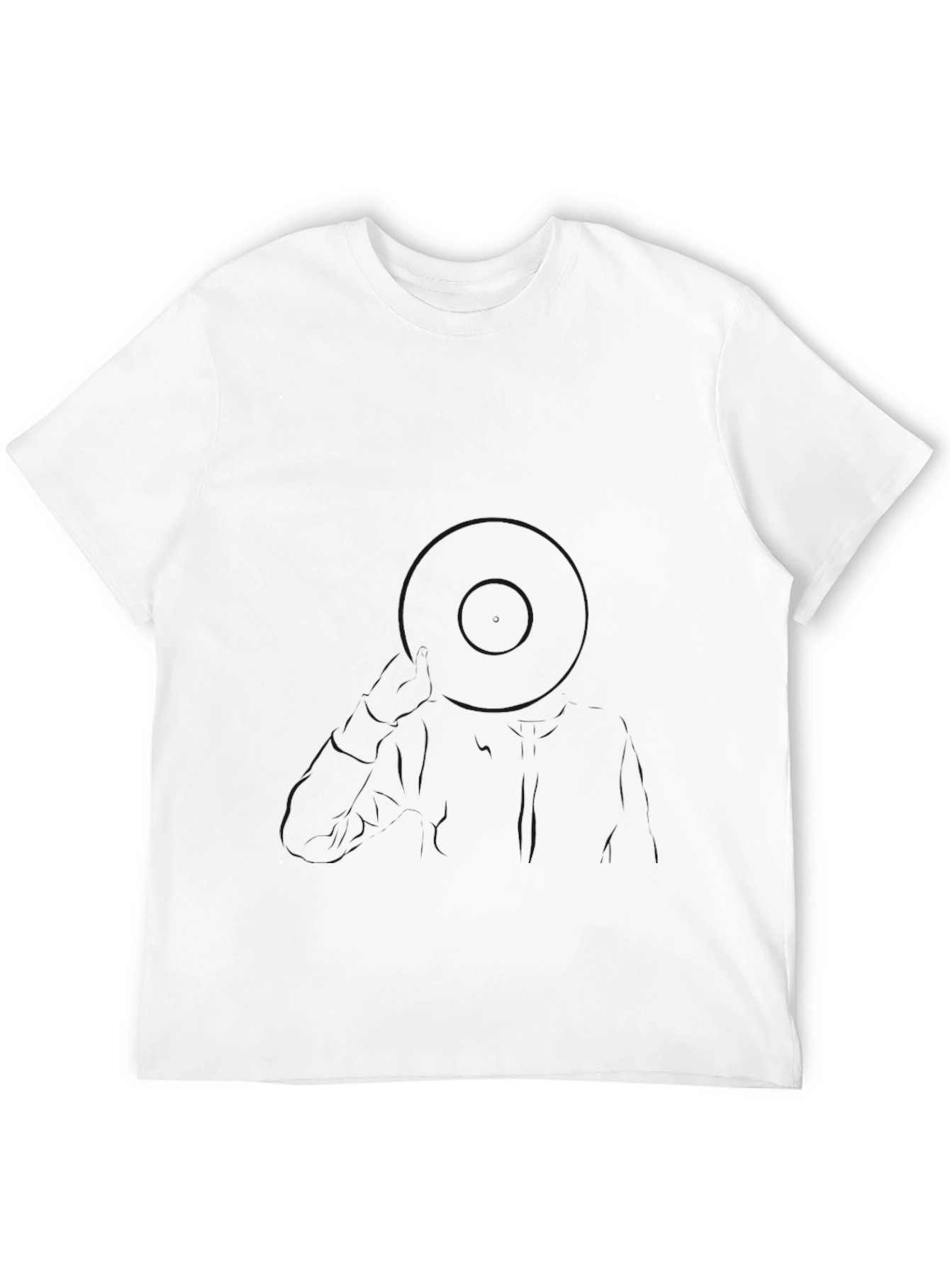 Mens Classic Solid Black T-Shirt