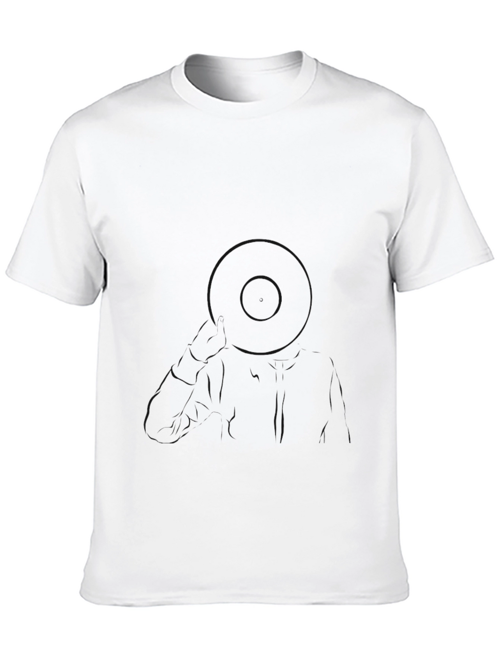 Mens Classic Solid Black T-Shirt