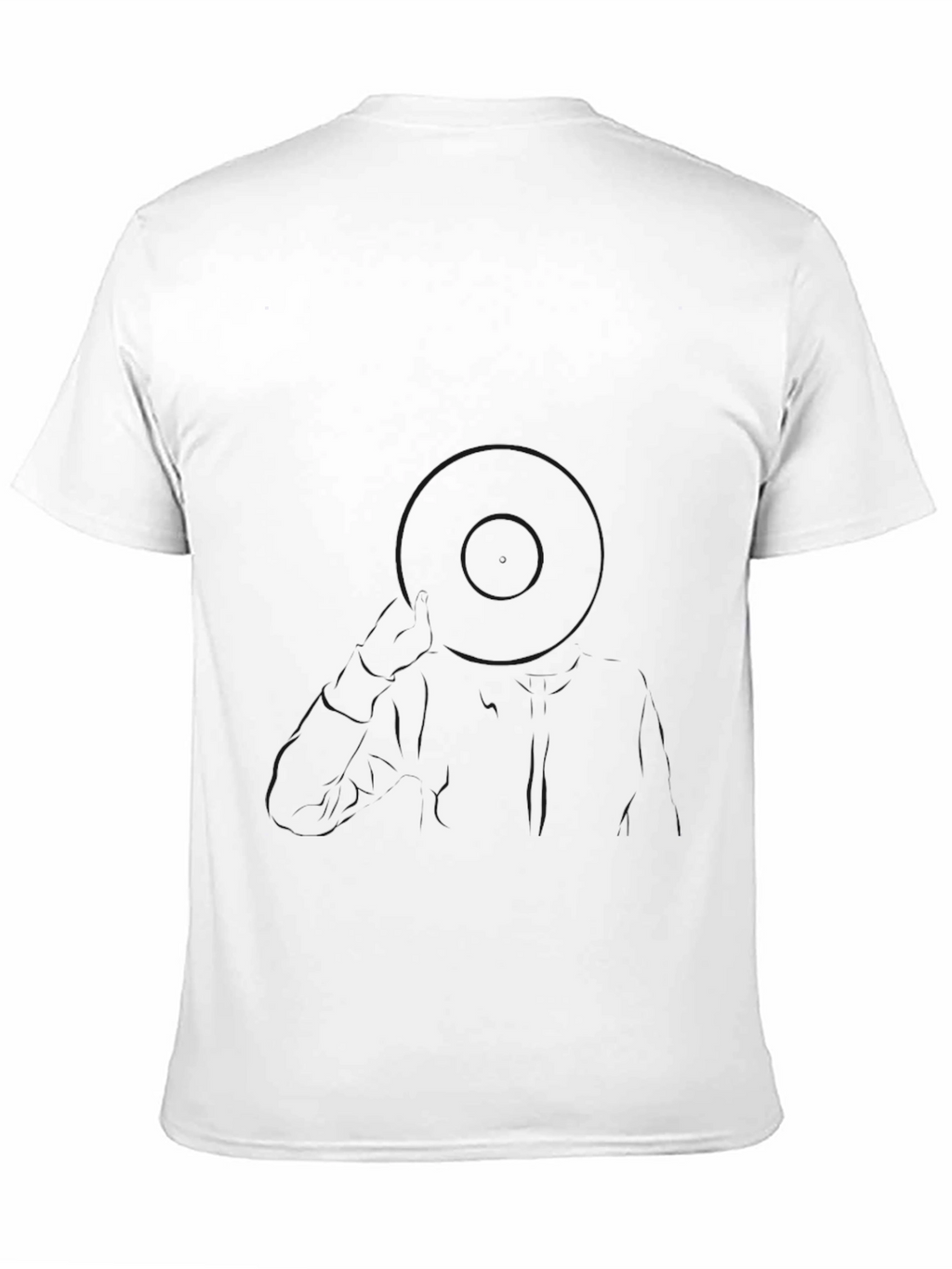 Mens Classic Solid Black T-Shirt
