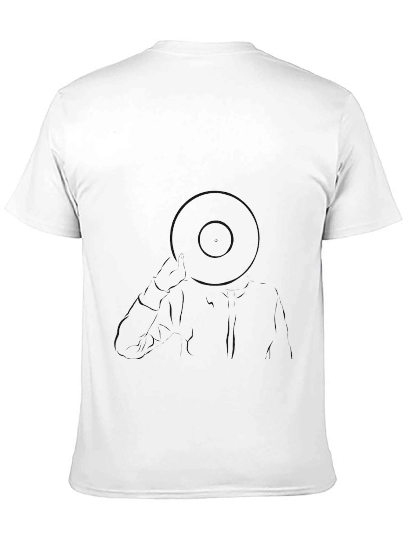 Mens Classic Solid Black T-Shirt