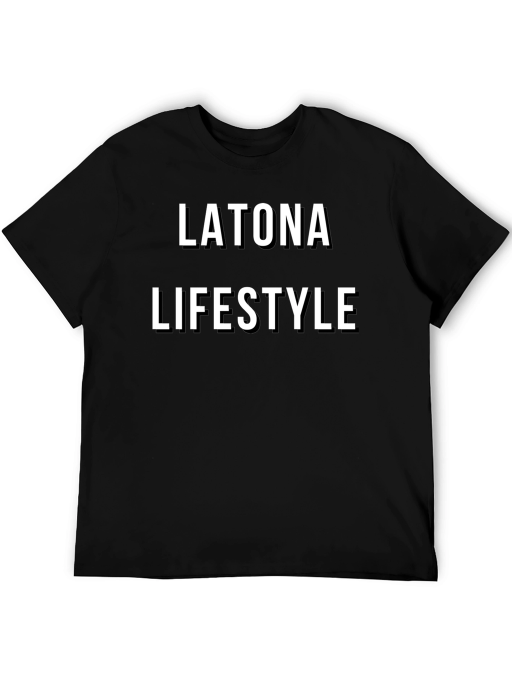 Latona Lifestyle Black T-Shirt