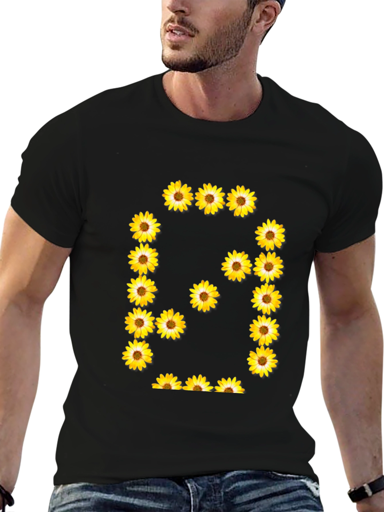 Sunflower Number 6 T-Shirt - Black Graphic Tee