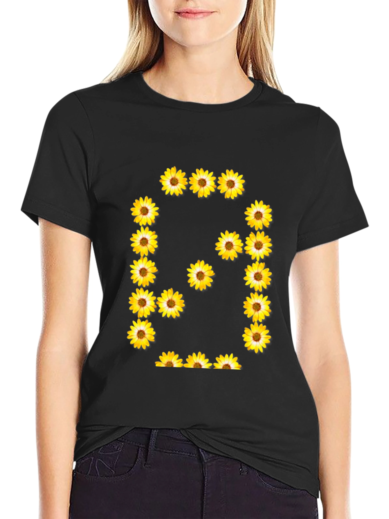 Sunflower Number 6 T-Shirt - Black Graphic Tee