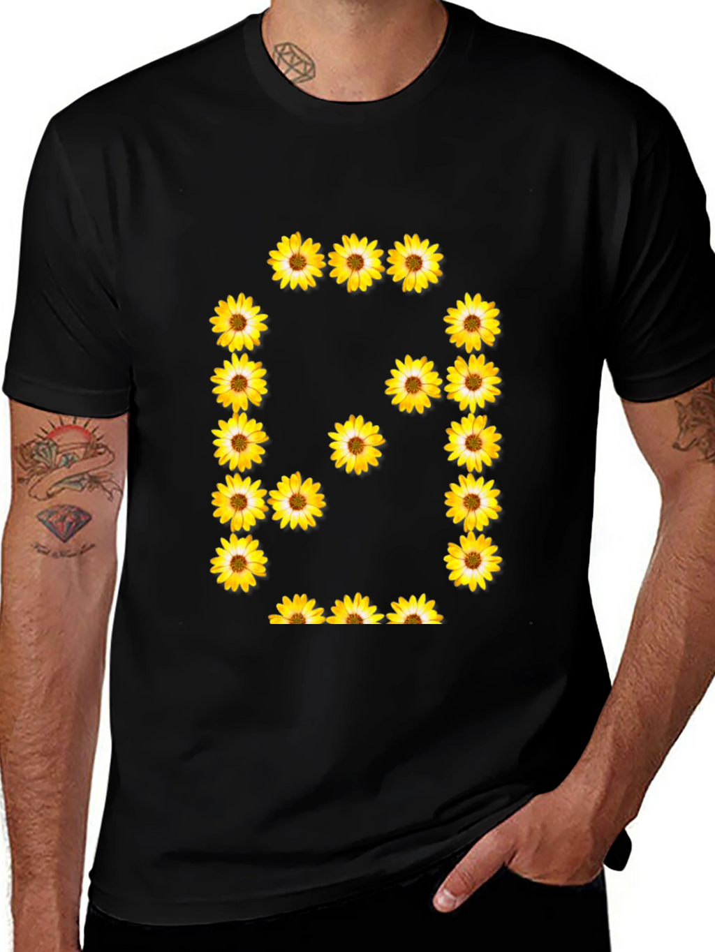 Sunflower Number 6 T-Shirt - Black Graphic Tee