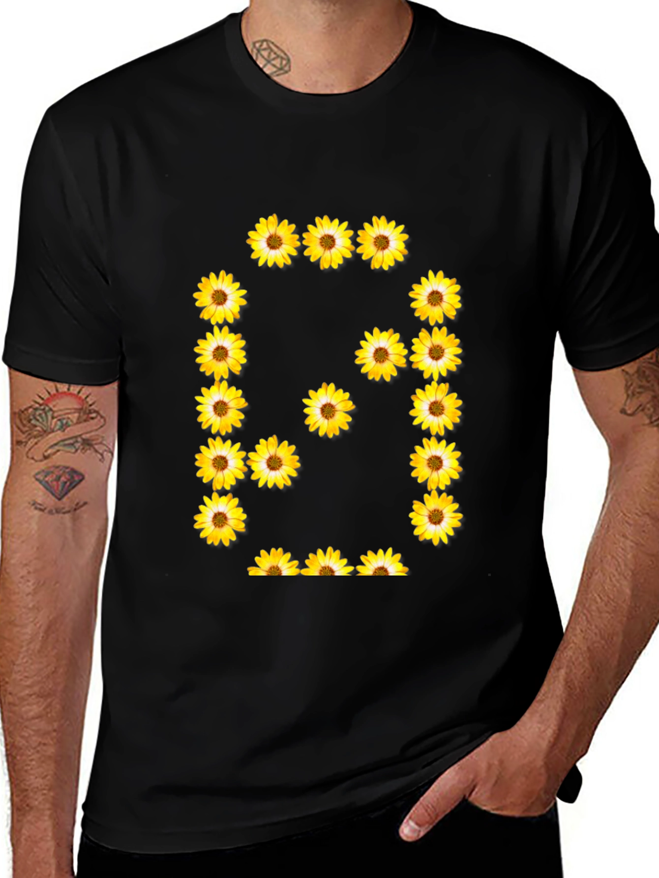 Sunflower Number 6 T-Shirt - Black Graphic Tee