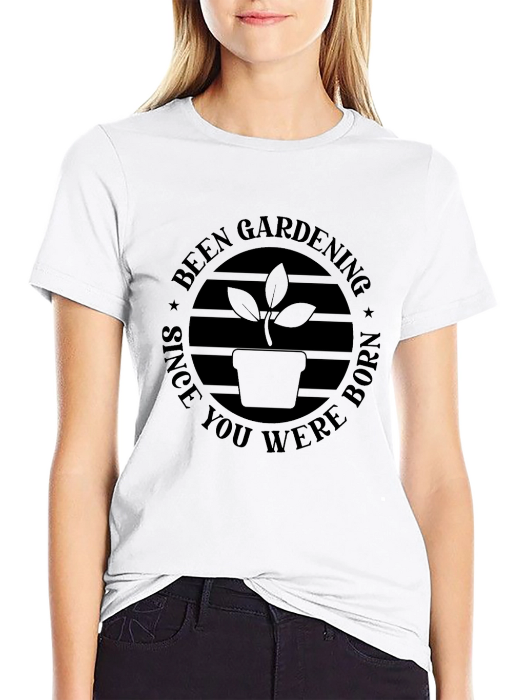 Gardening Since You Were Born Black T-Shirt