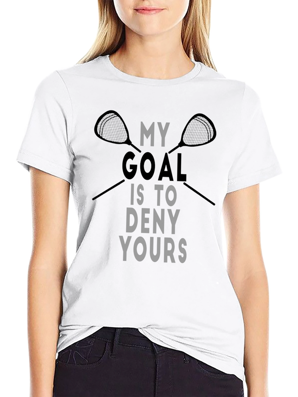Lacrosse Goal T-Shirt - Deny Yours