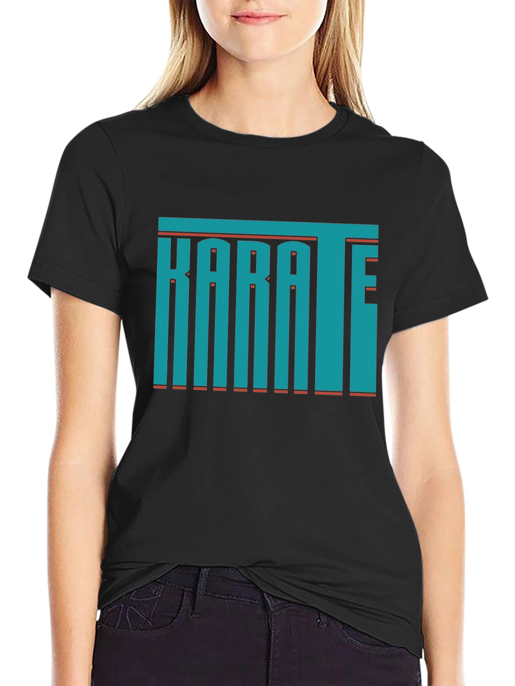 Karate Graphic Print T-Shirt - Martial Arts Style