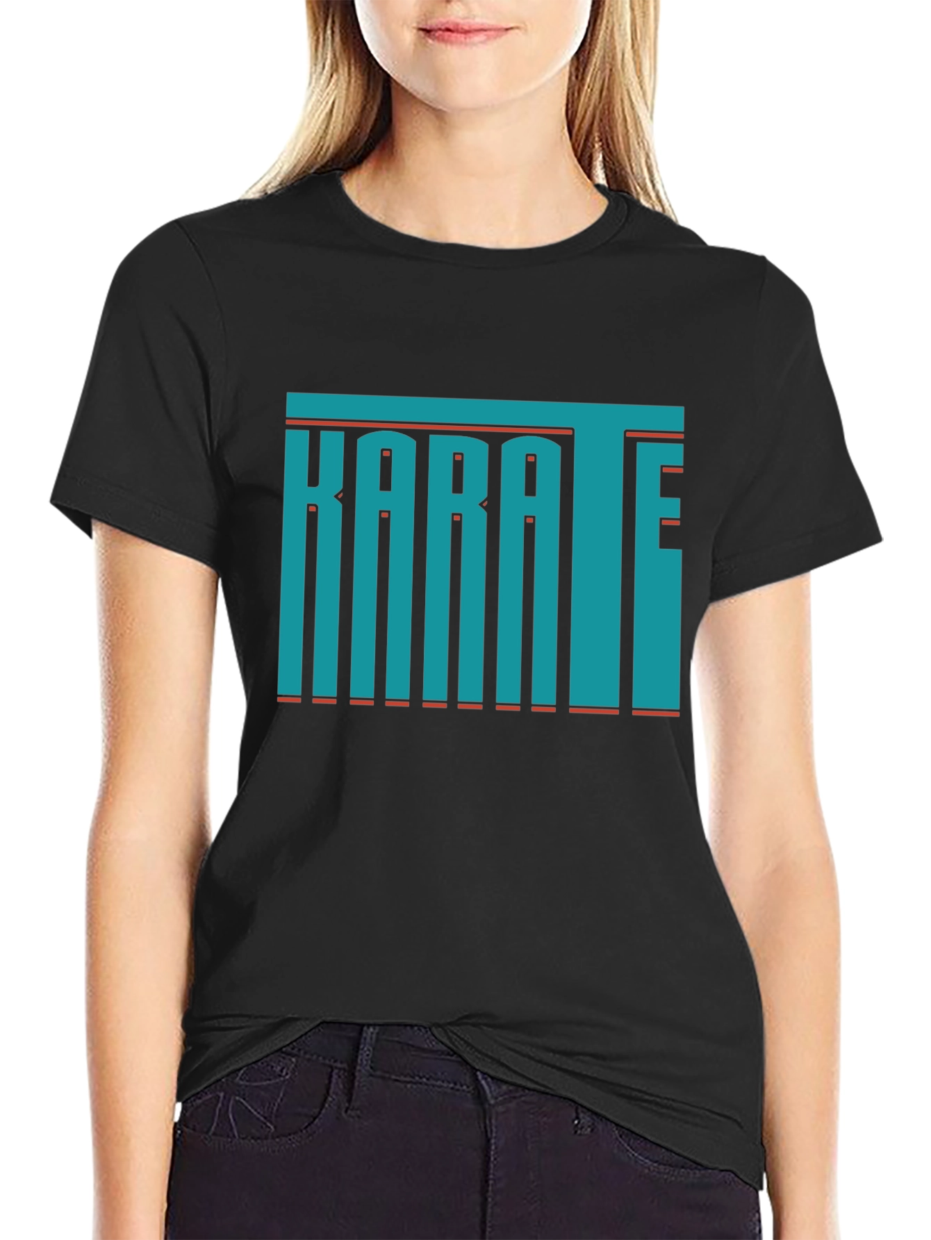 Karate Graphic Print T-Shirt - Martial Arts Style