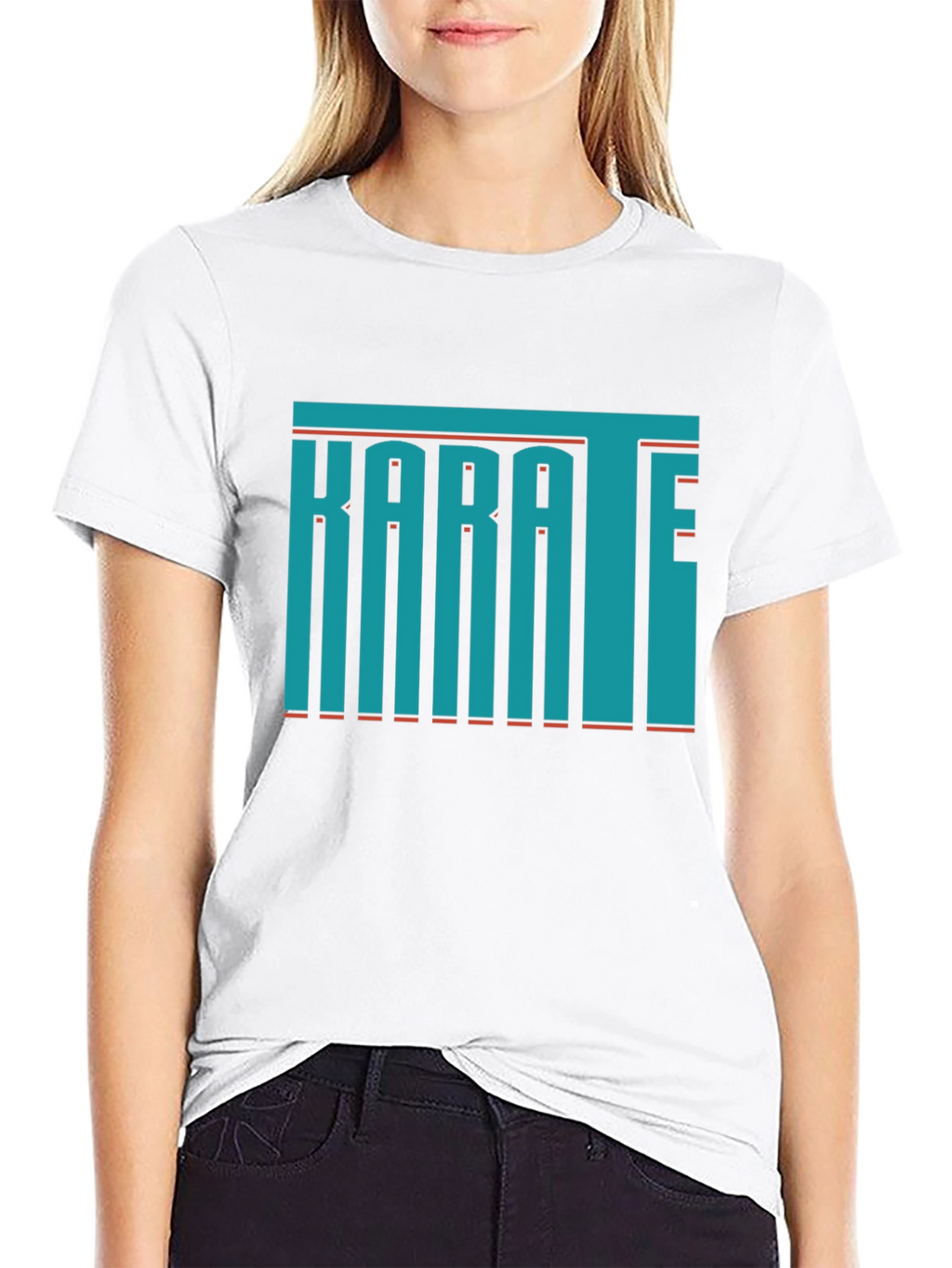 Karate Graphic Print T-Shirt - Martial Arts Style
