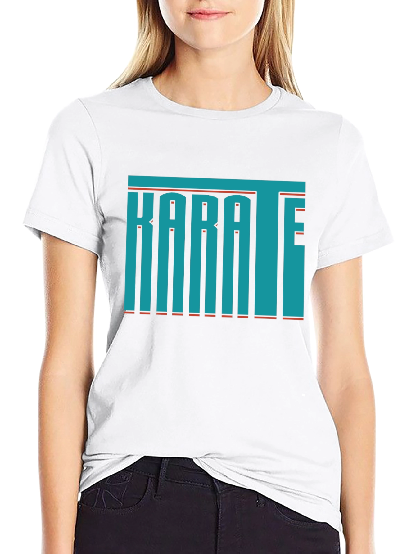Karate Graphic Print T-Shirt - Martial Arts Style