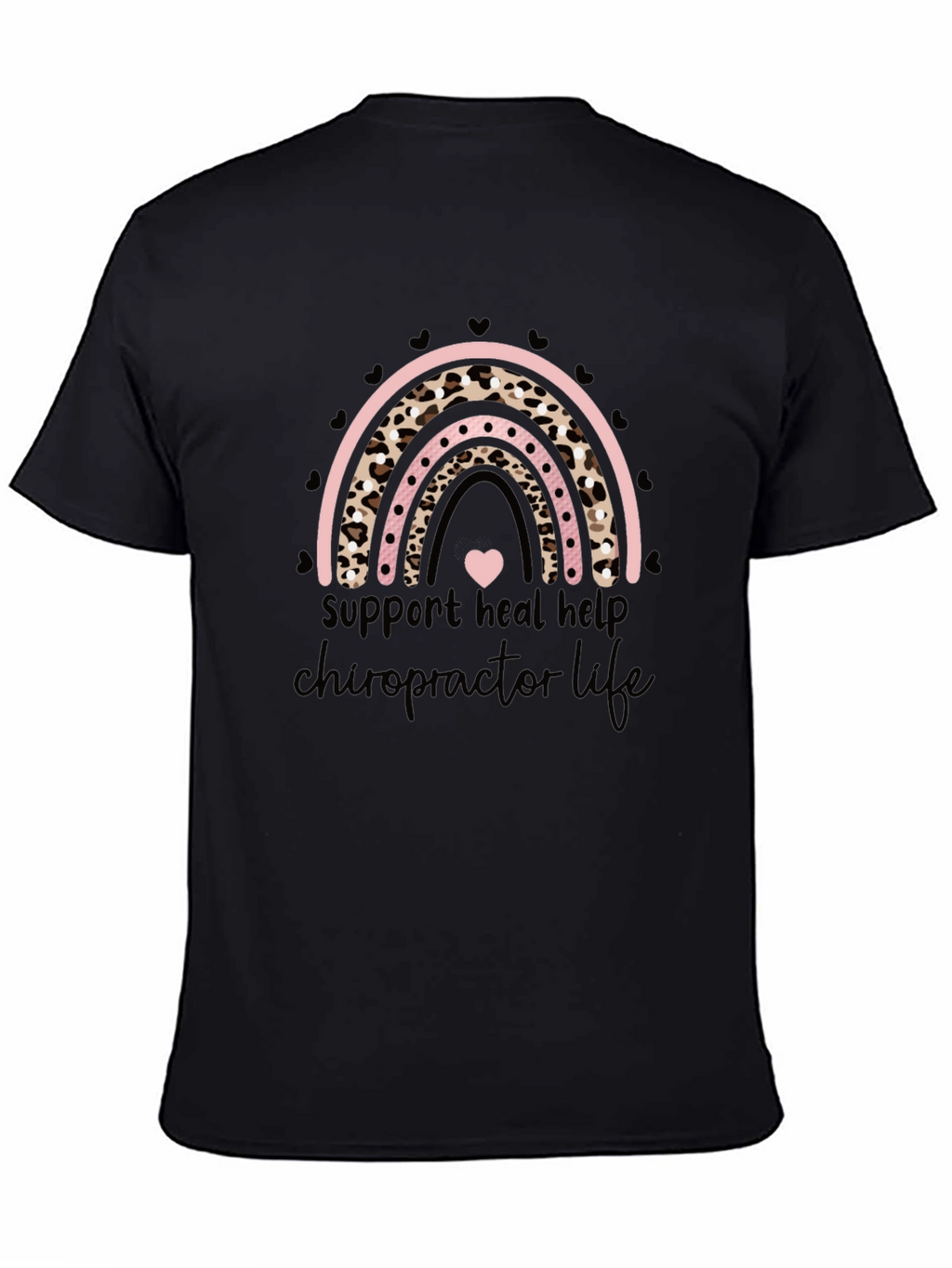 Chiropractor Life Tee - Leopard Rainbow Love