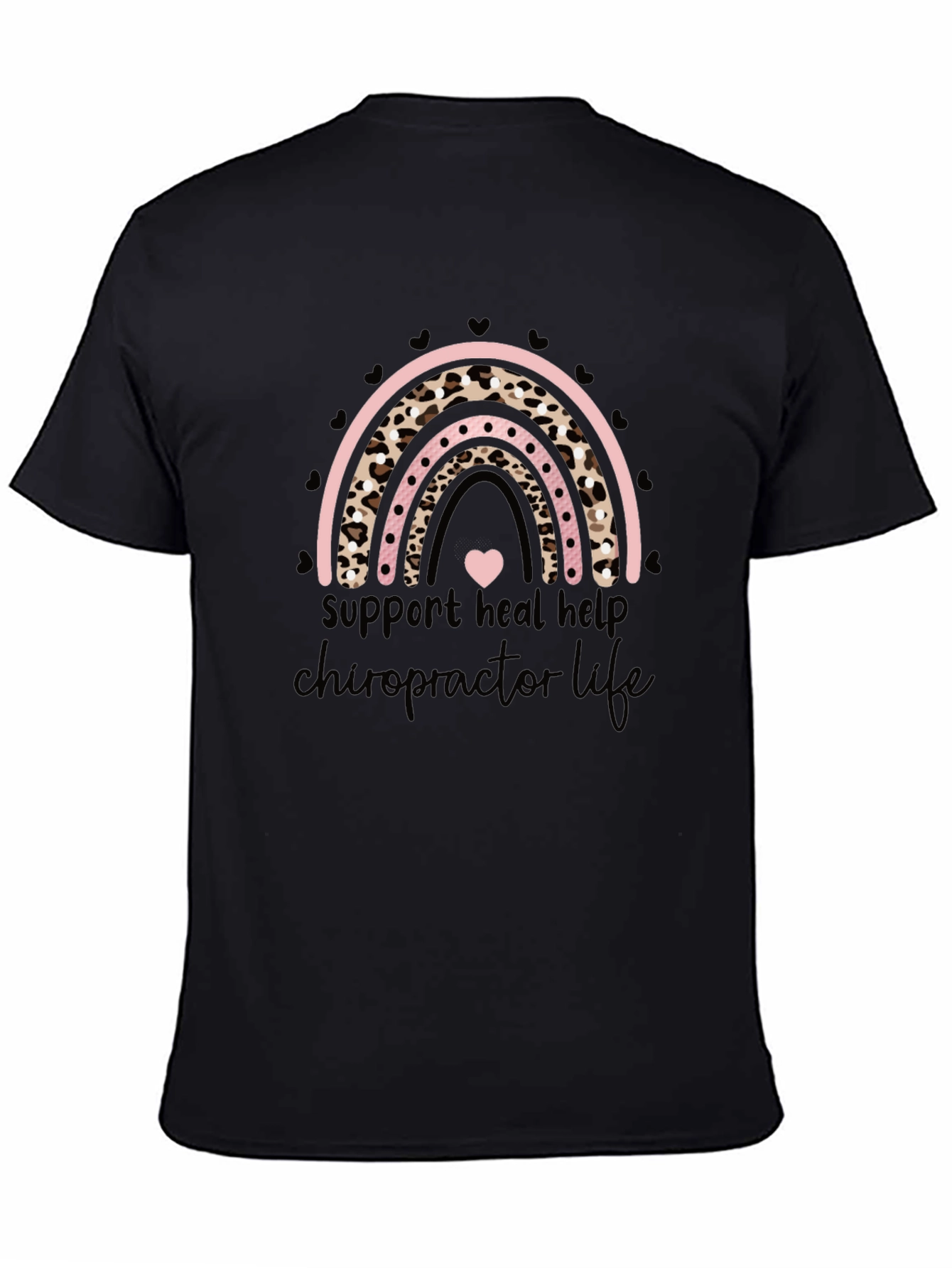 Chiropractor Life Tee - Leopard Rainbow Love
