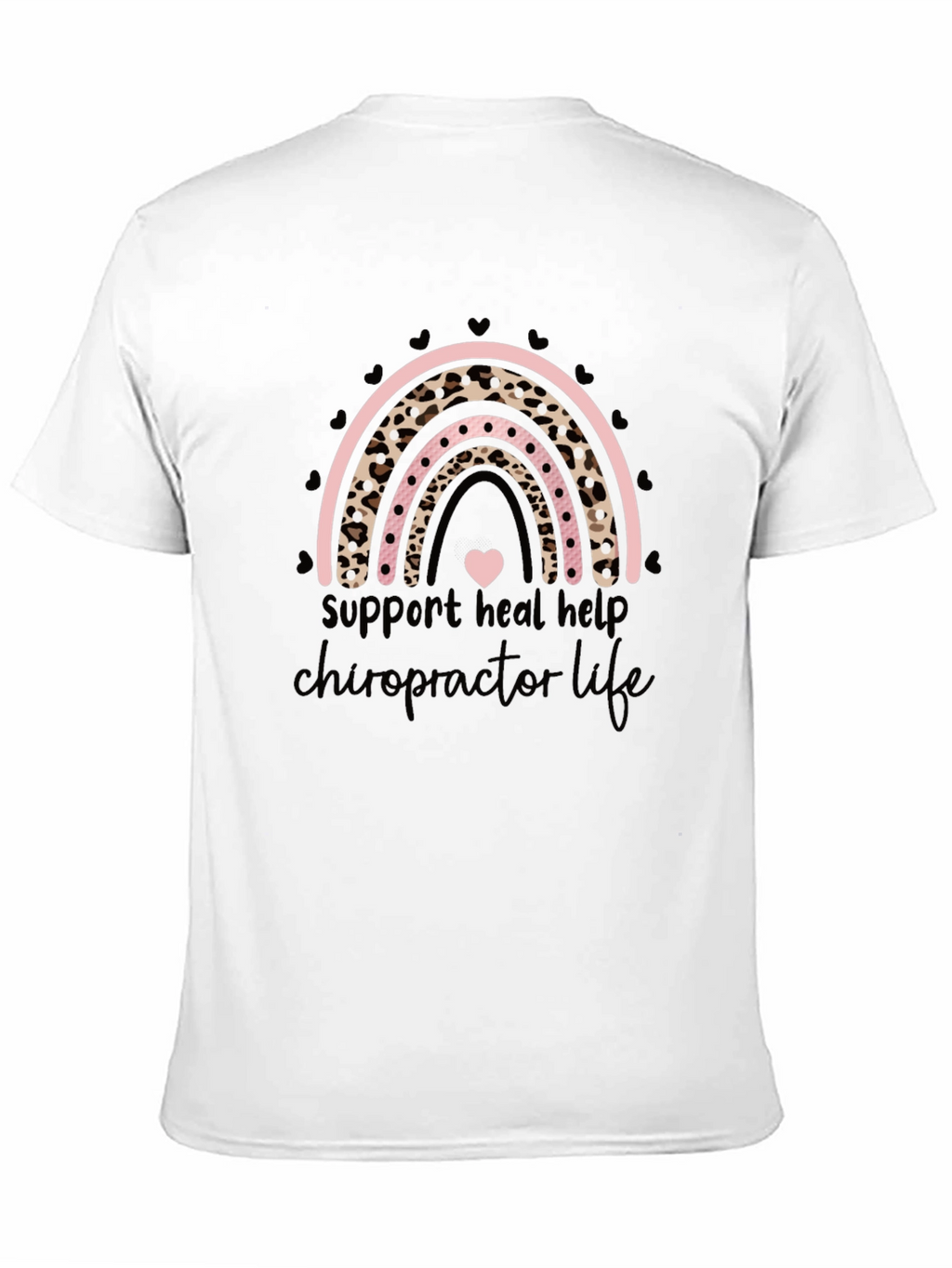 Chiropractor Life Tee - Leopard Rainbow Love