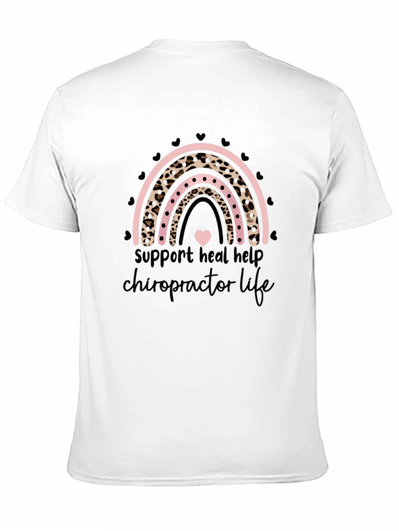 Chiropractor Life Tee - Leopard Rainbow Love