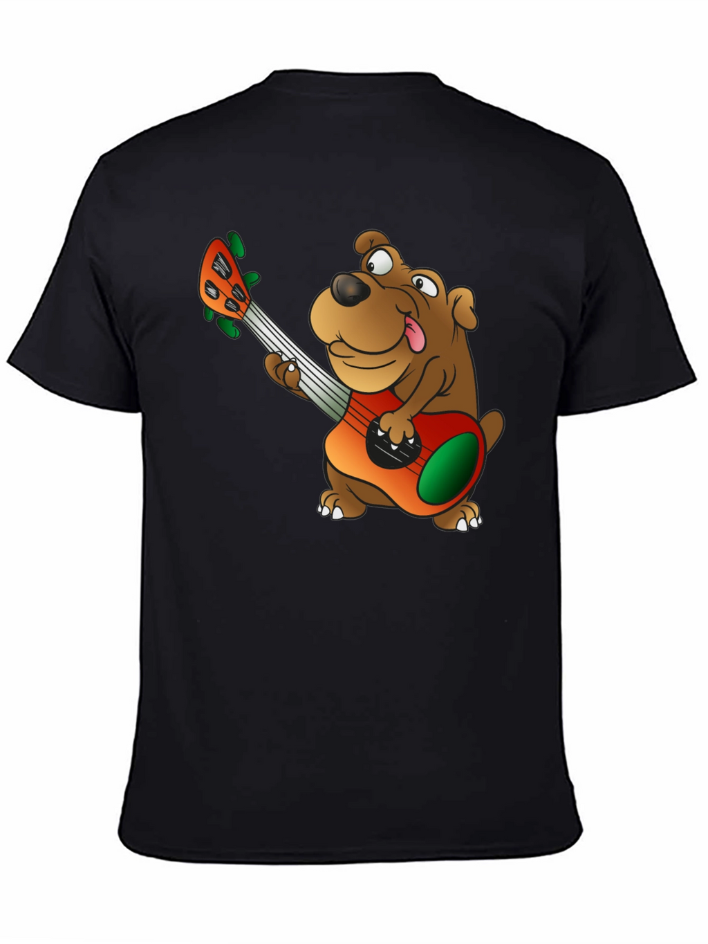 Dog Playing Guitar Graphic T-Shirt