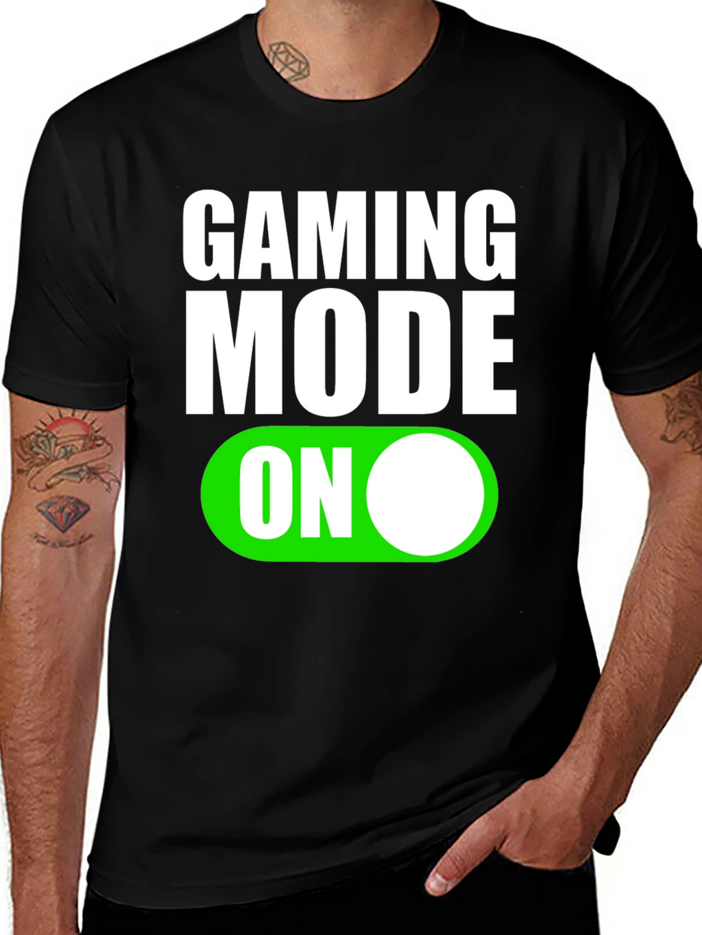 Gaming Mode On T-Shirt - Black