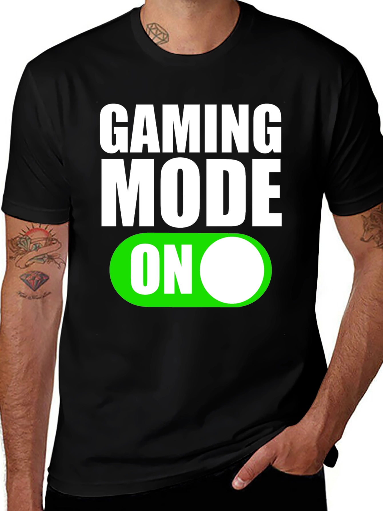 Gaming Mode On T-Shirt - Black