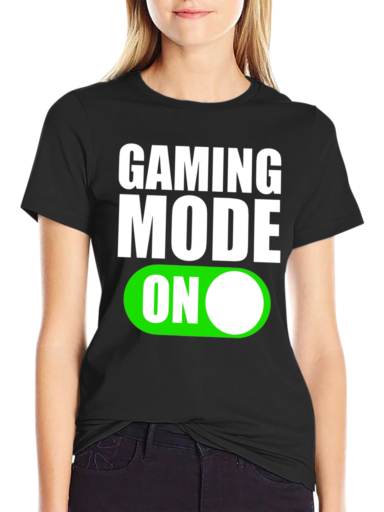 Gaming Mode On T-Shirt - Black