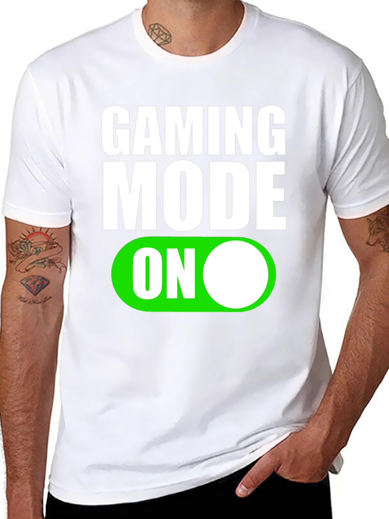 Gaming Mode On T-Shirt - Black
