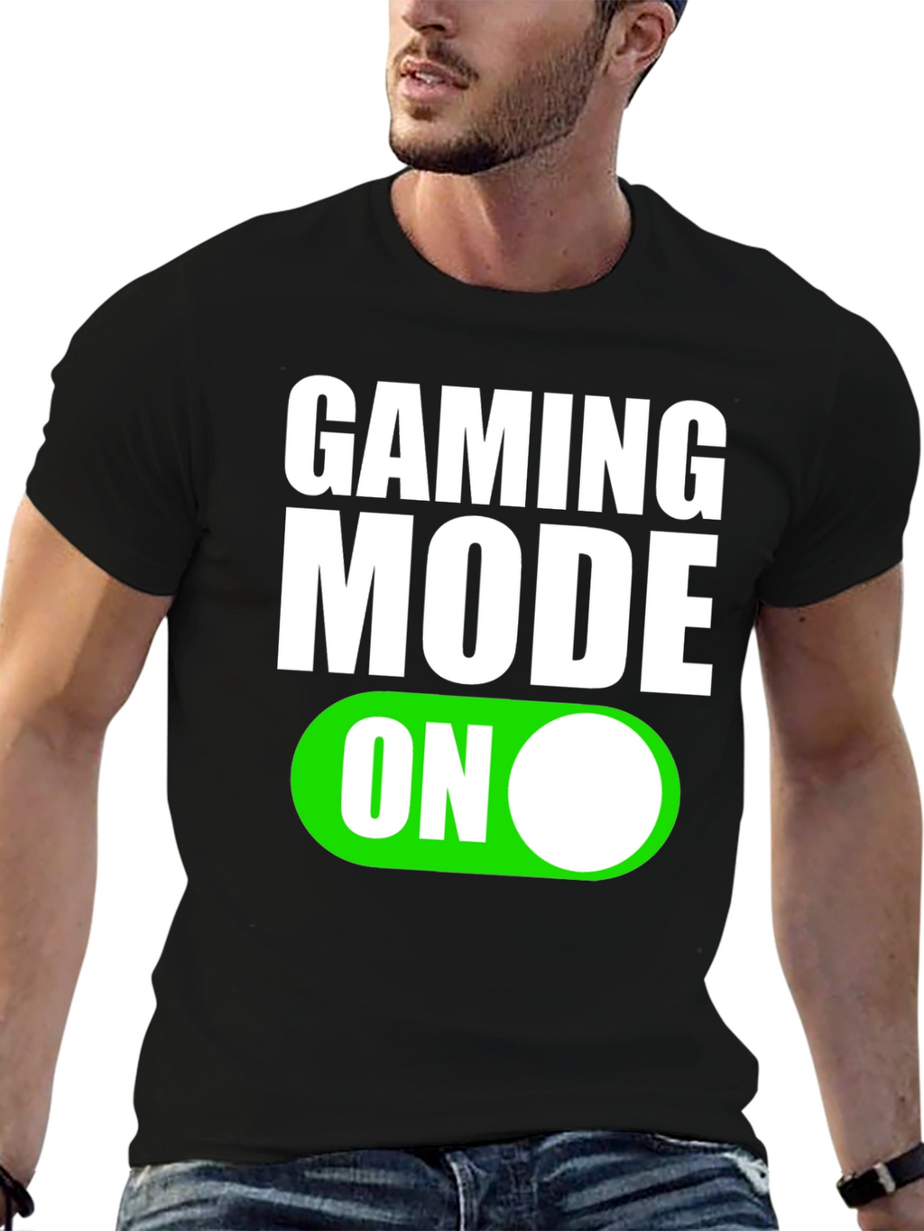 Gaming Mode On T-Shirt - Black