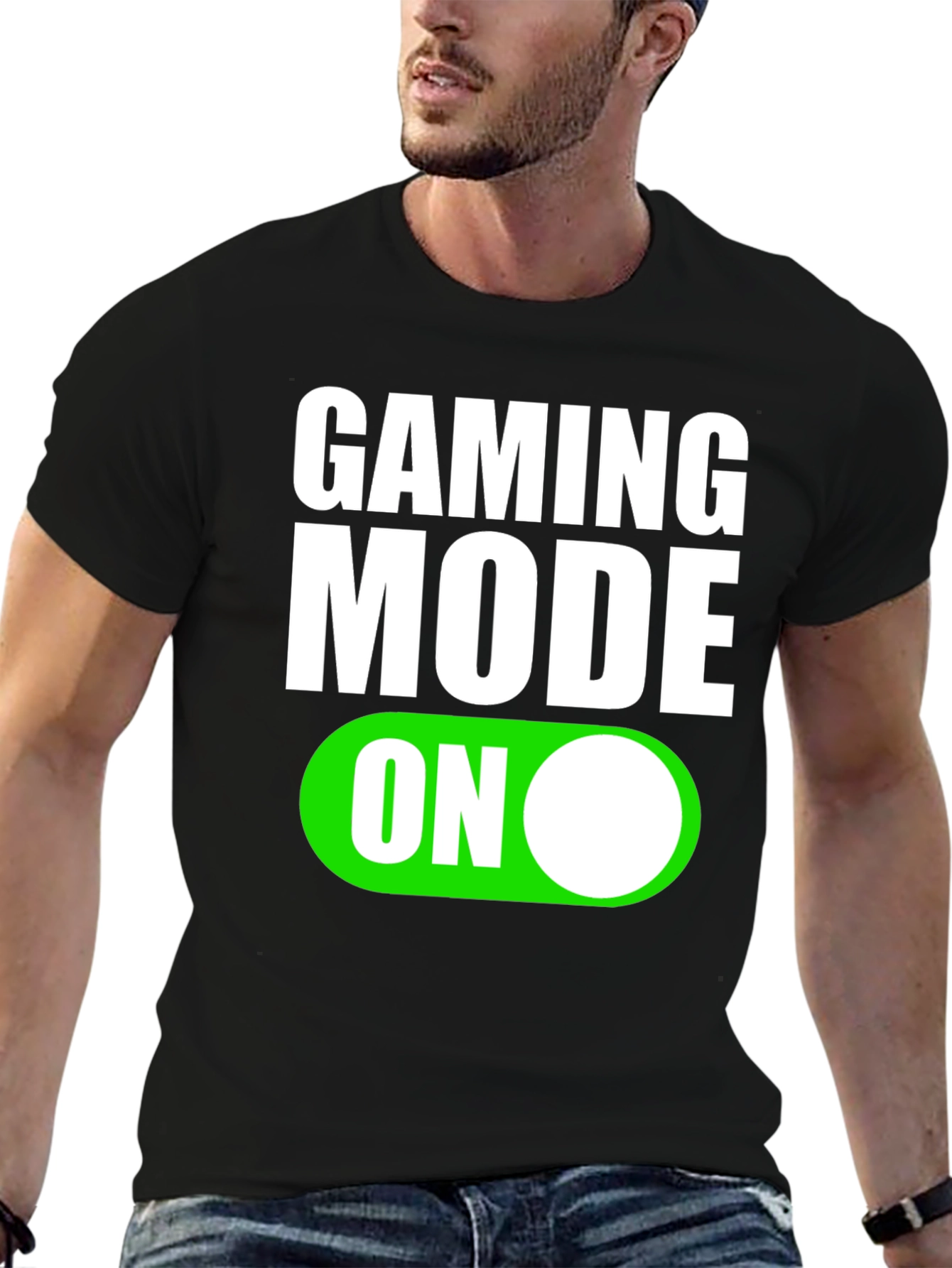 Gaming Mode On T-Shirt - Black