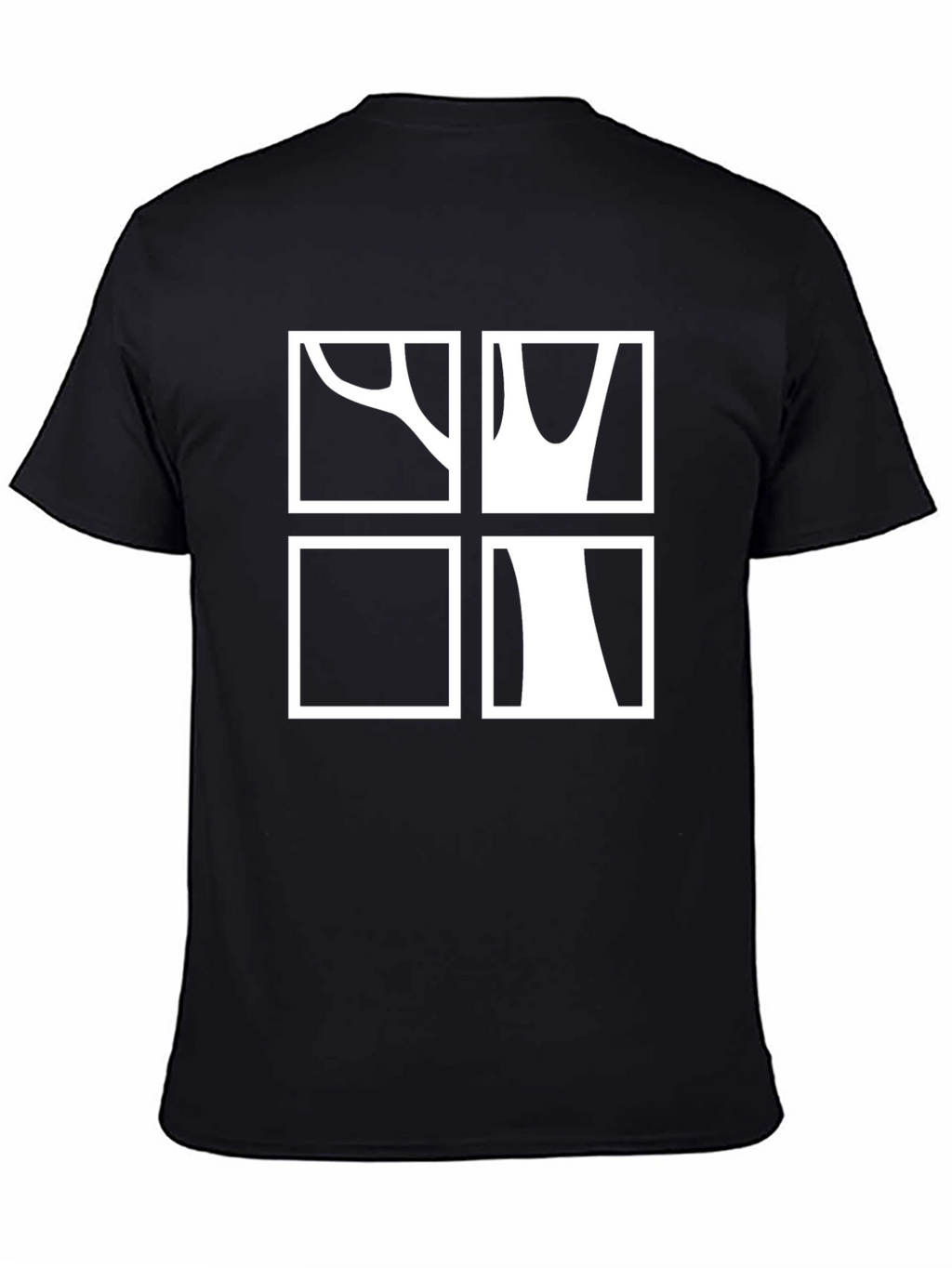 Abstract Tree Graphic Tee - Modern Casual Style
