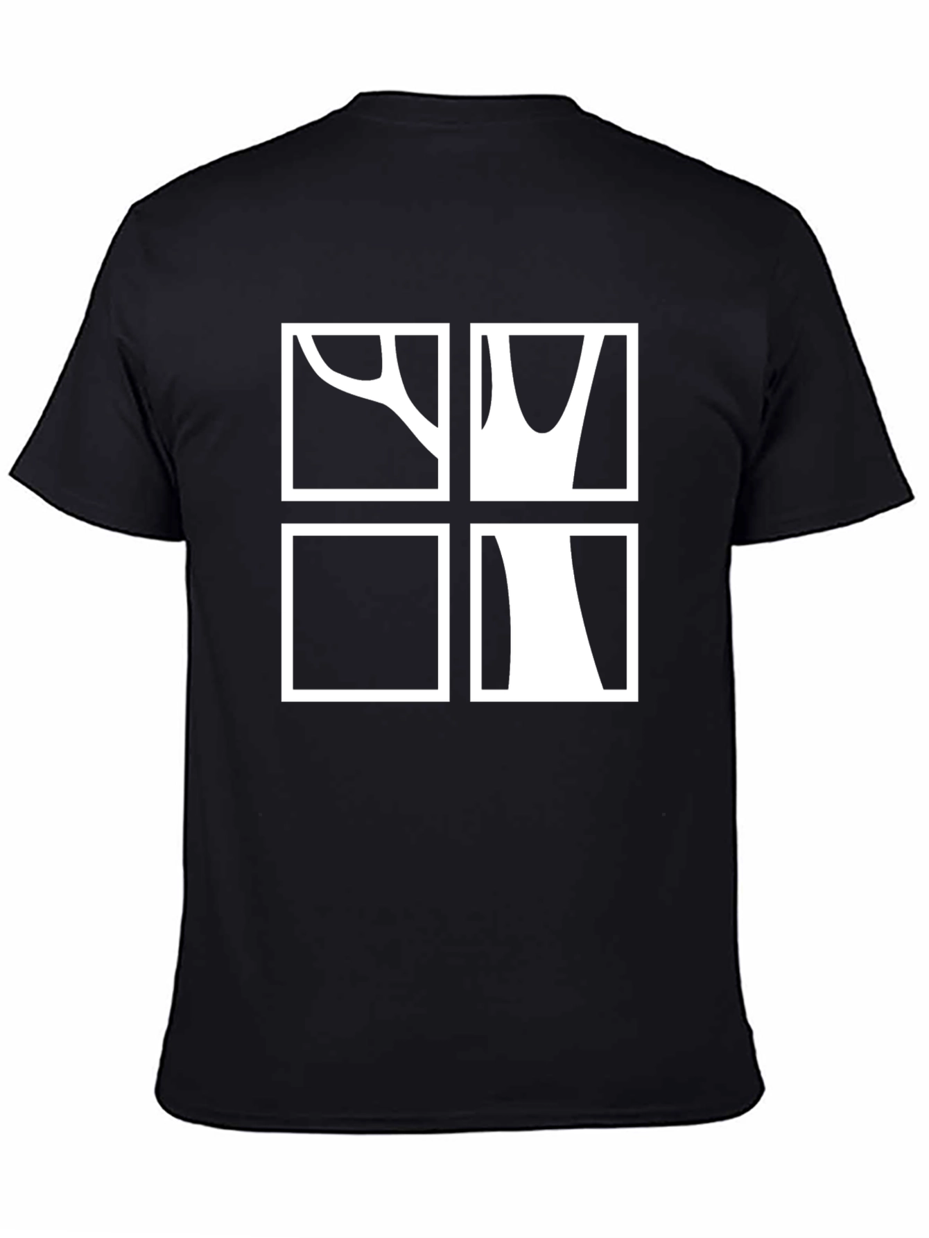 Abstract Tree Graphic Tee - Modern Casual Style