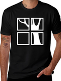 Abstract Tree Graphic Tee - Modern Casual Style