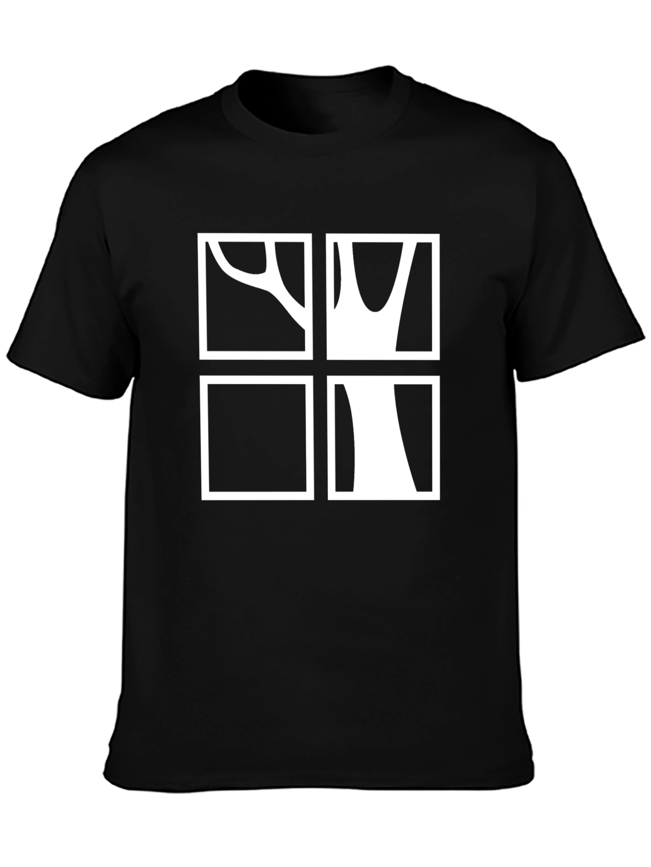 Abstract Tree Graphic Tee - Modern Casual Style