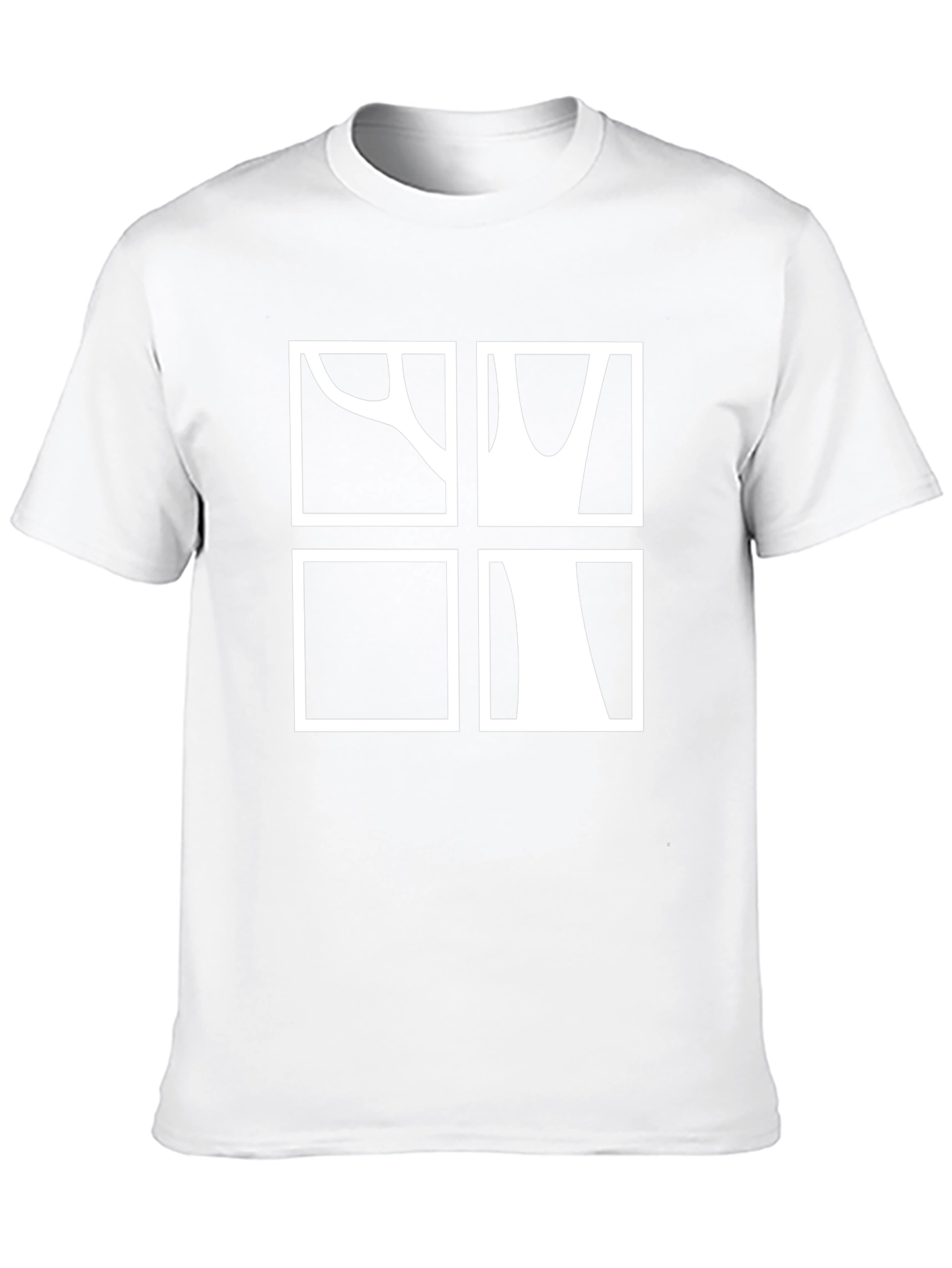 Abstract Tree Graphic Tee - Modern Casual Style