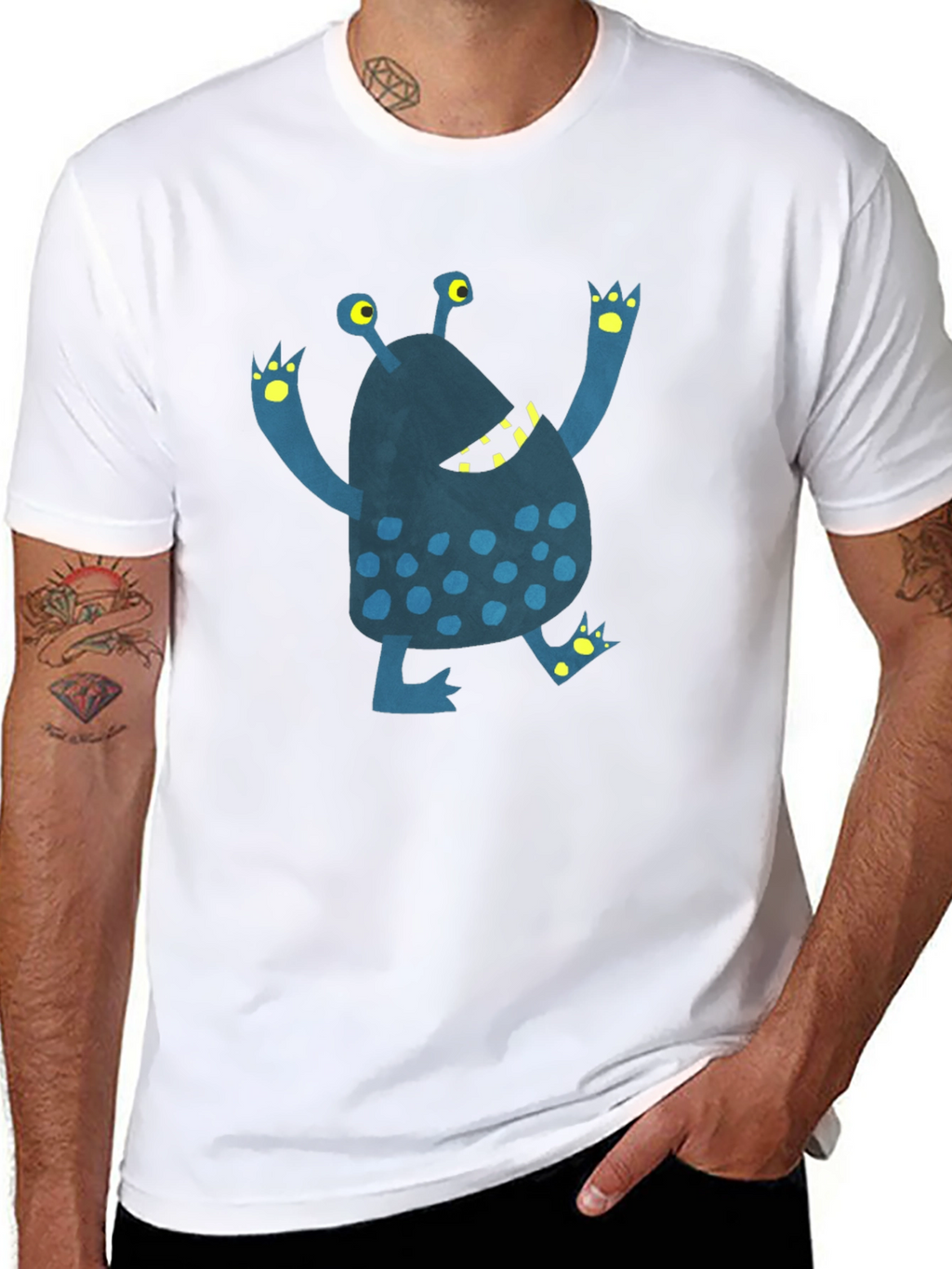 Monster Graphic T-Shirt - Funky Novelty Tee
