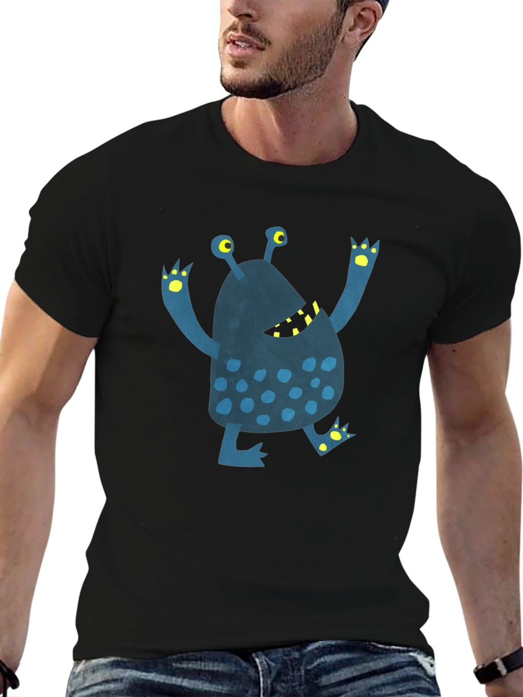 Monster Graphic T-Shirt - Funky Novelty Tee