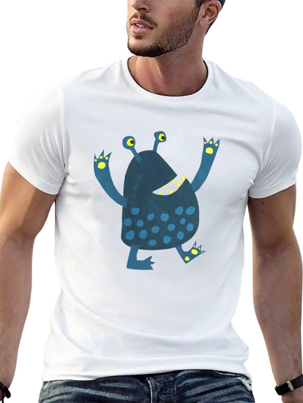 Monster Graphic T-Shirt - Funky Novelty Tee