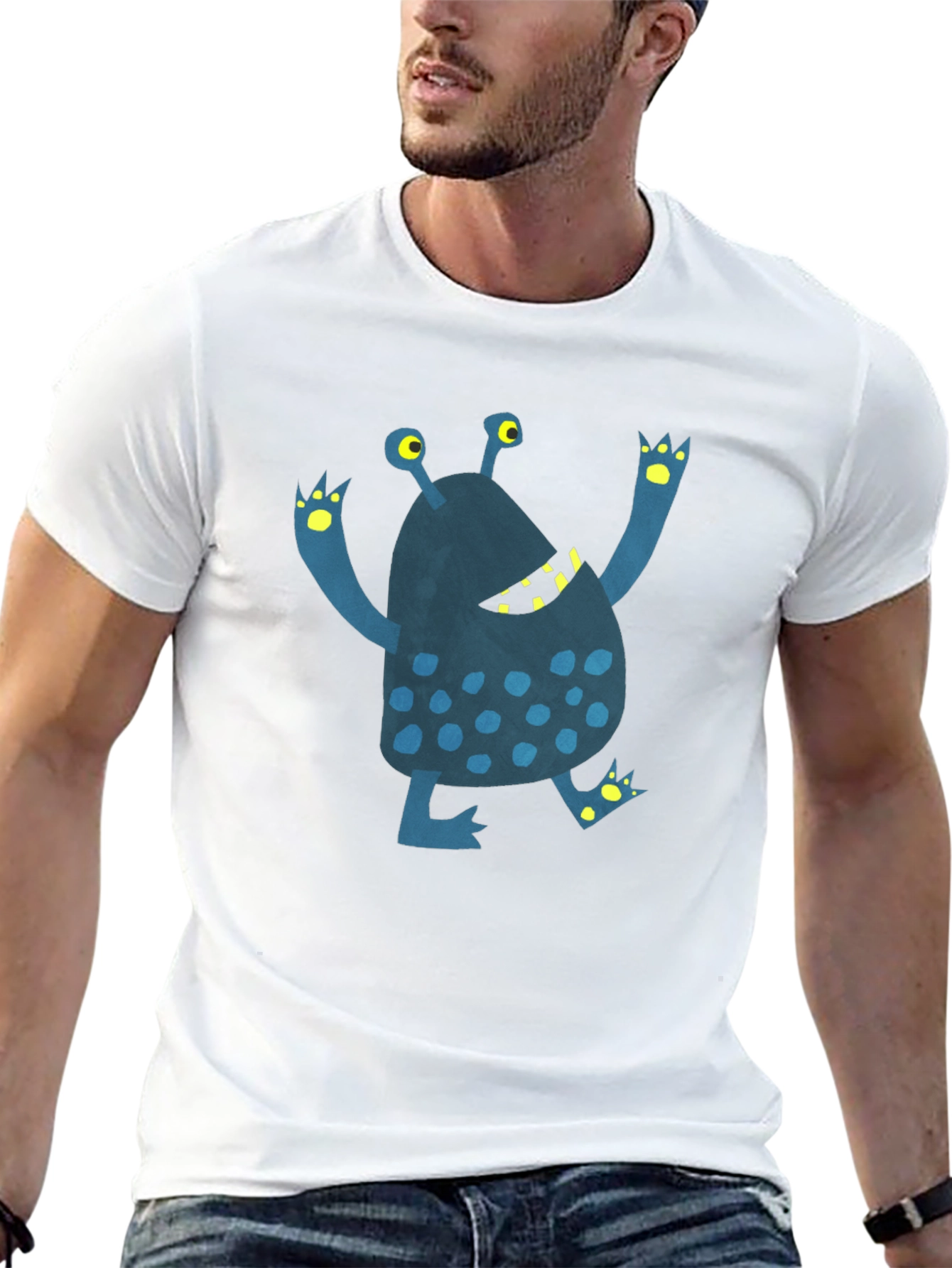 Monster Graphic T-Shirt - Funky Novelty Tee