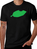 Leaf Bite Graphic Tee - Unisex Black T-Shirt