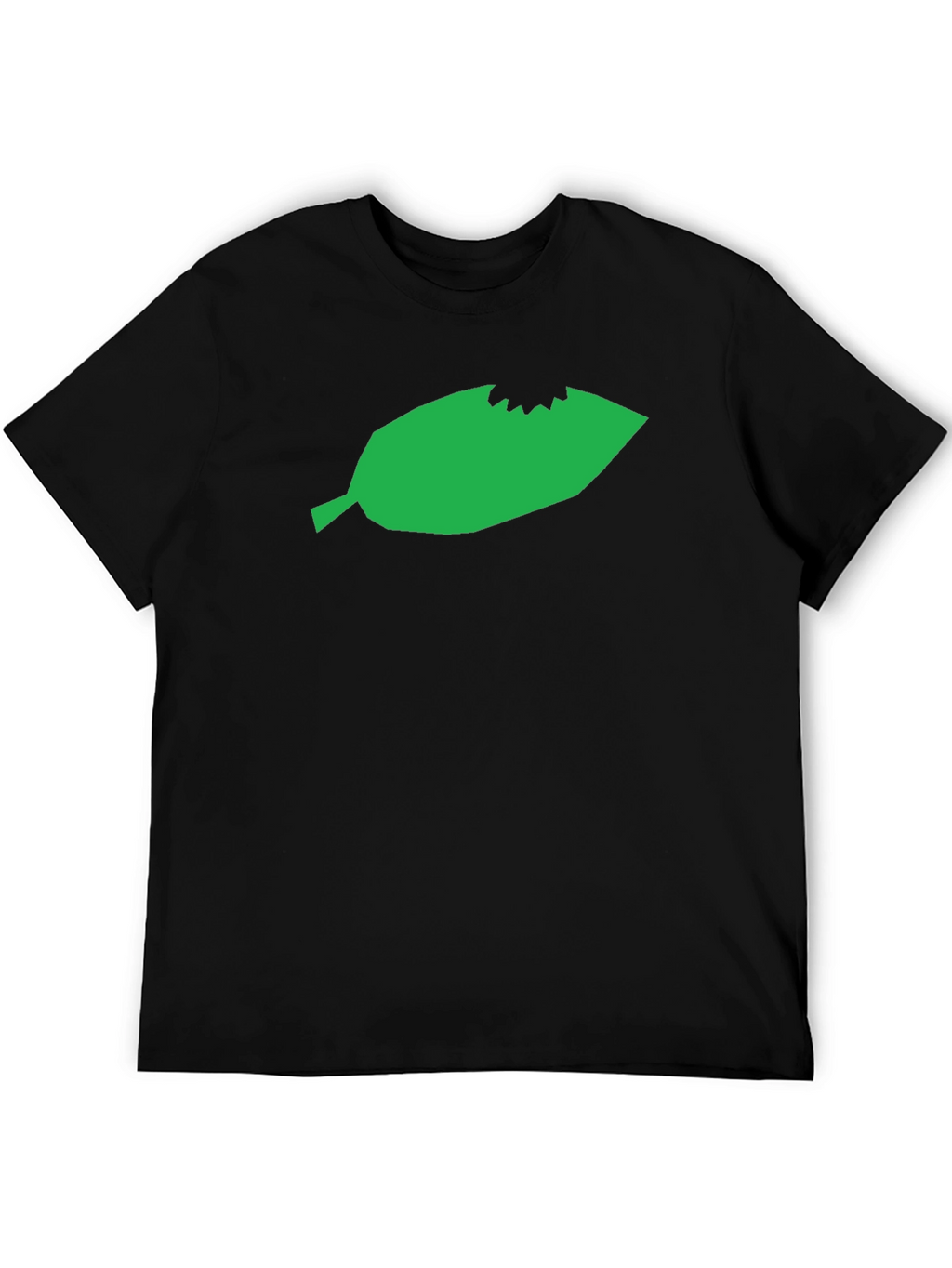 Leaf Bite Graphic Tee - Unisex Black T-Shirt