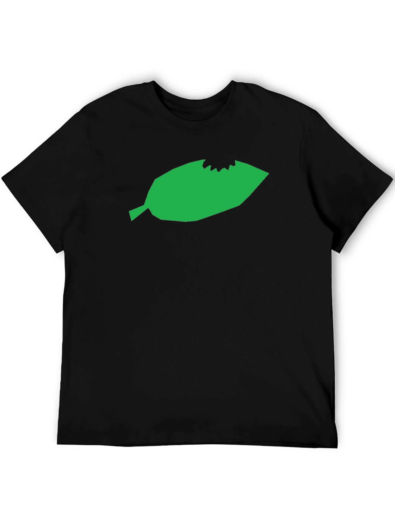 Leaf Bite Graphic Tee - Unisex Black T-Shirt