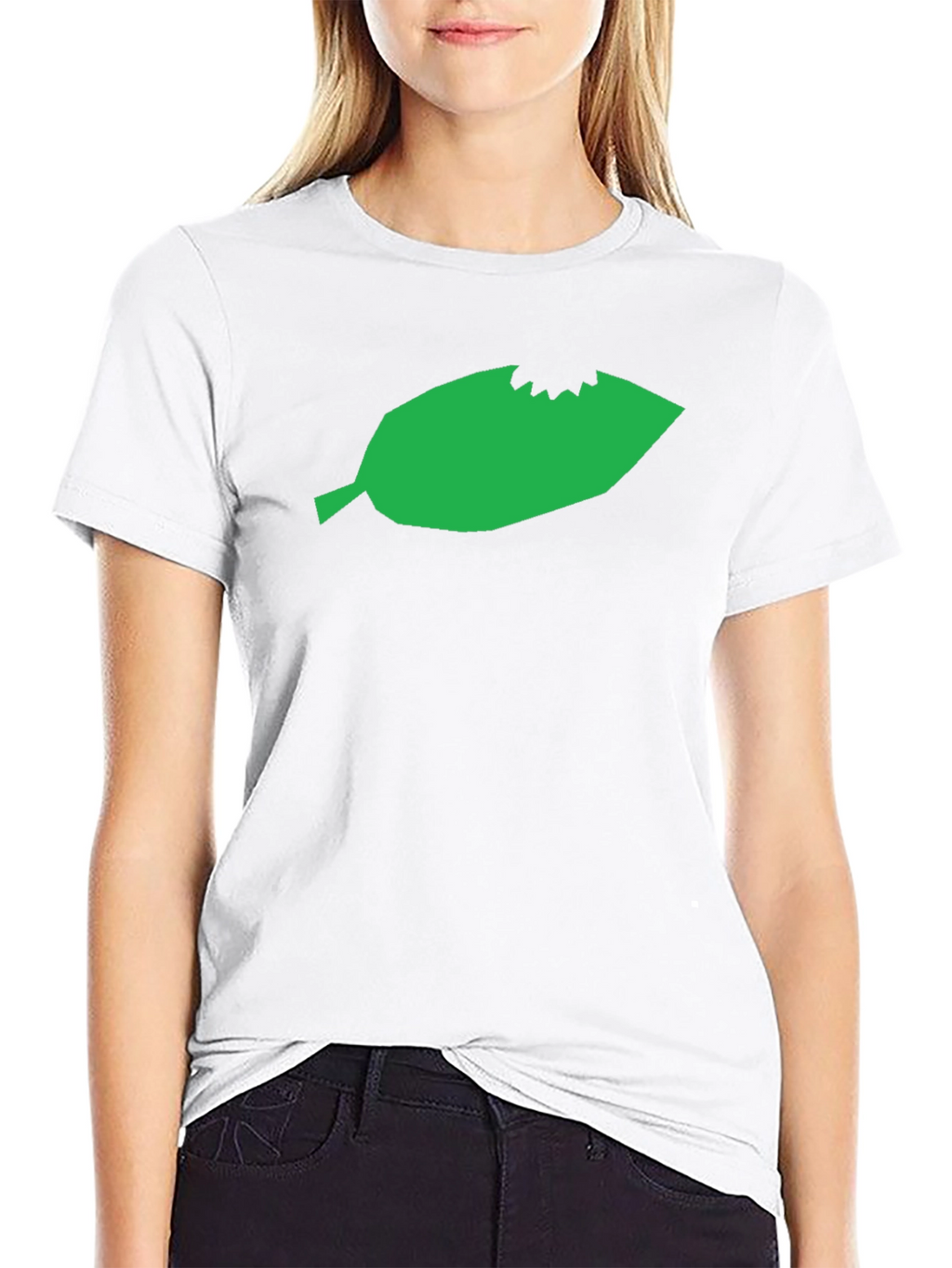 Leaf Bite Graphic Tee - Unisex Black T-Shirt