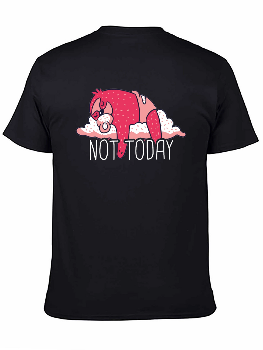Not Today Sloth Graphic Tee - Black