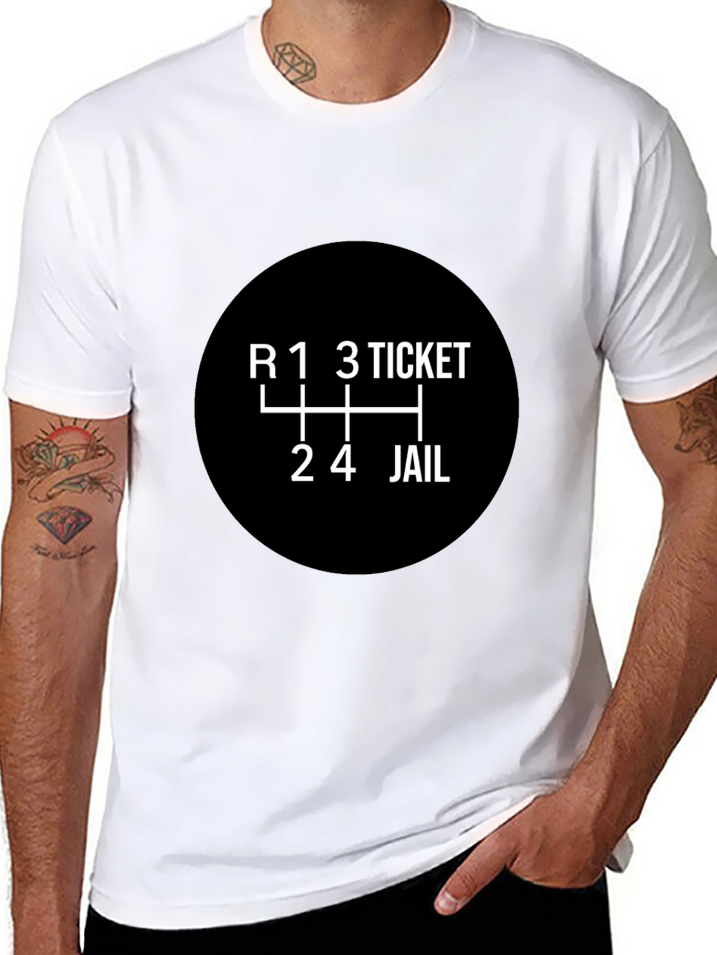 Funny Car Enthusiast T-Shirt - Shift to Jail!