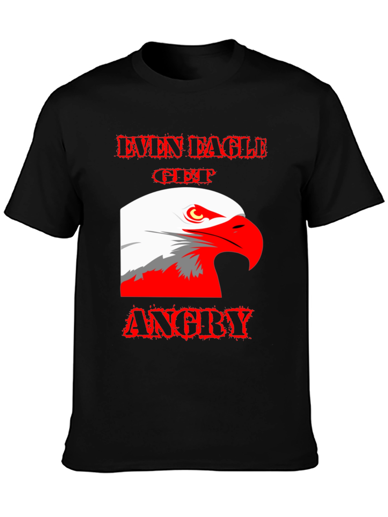Even Eagle Get Angry Graphic T-Shirt