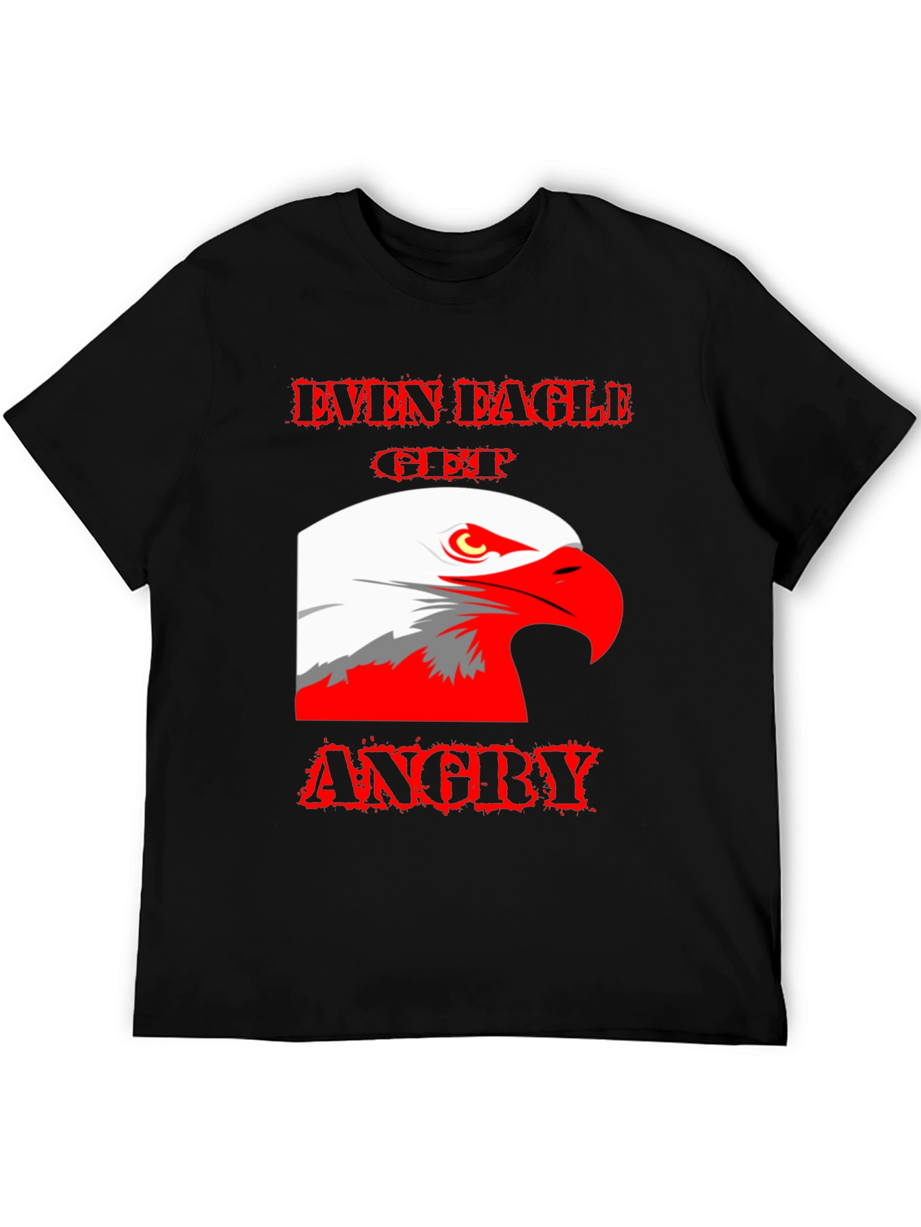 Even Eagle Get Angry Graphic T-Shirt