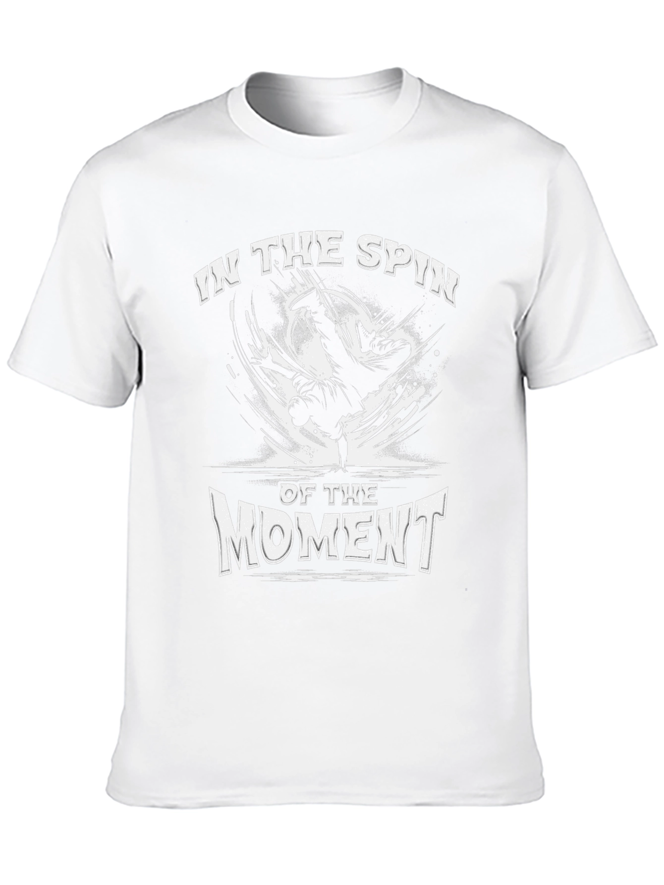 In The Spin of The Moment Black Graphic Tee