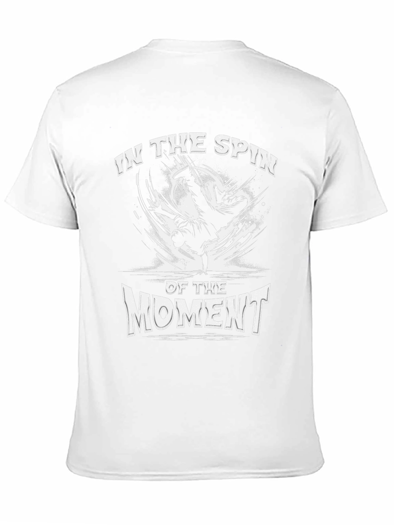 In The Spin of The Moment Black Graphic Tee