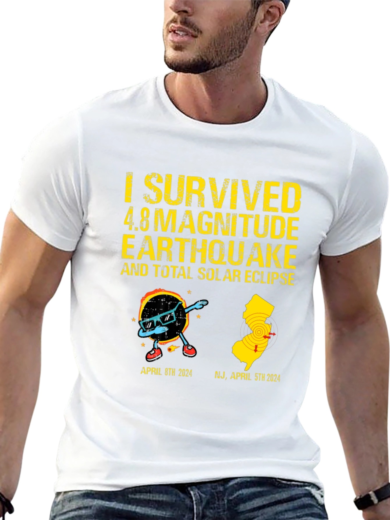 I Survived Earthquake & Solar Eclipse T-Shirt