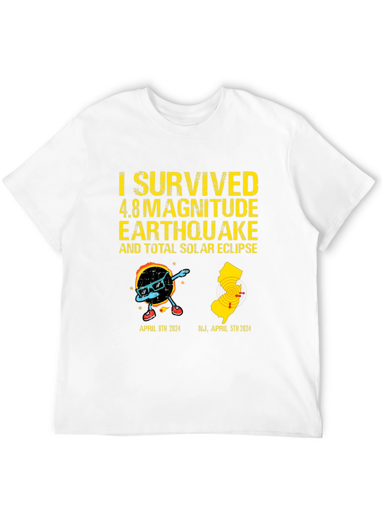 I Survived Earthquake & Solar Eclipse T-Shirt