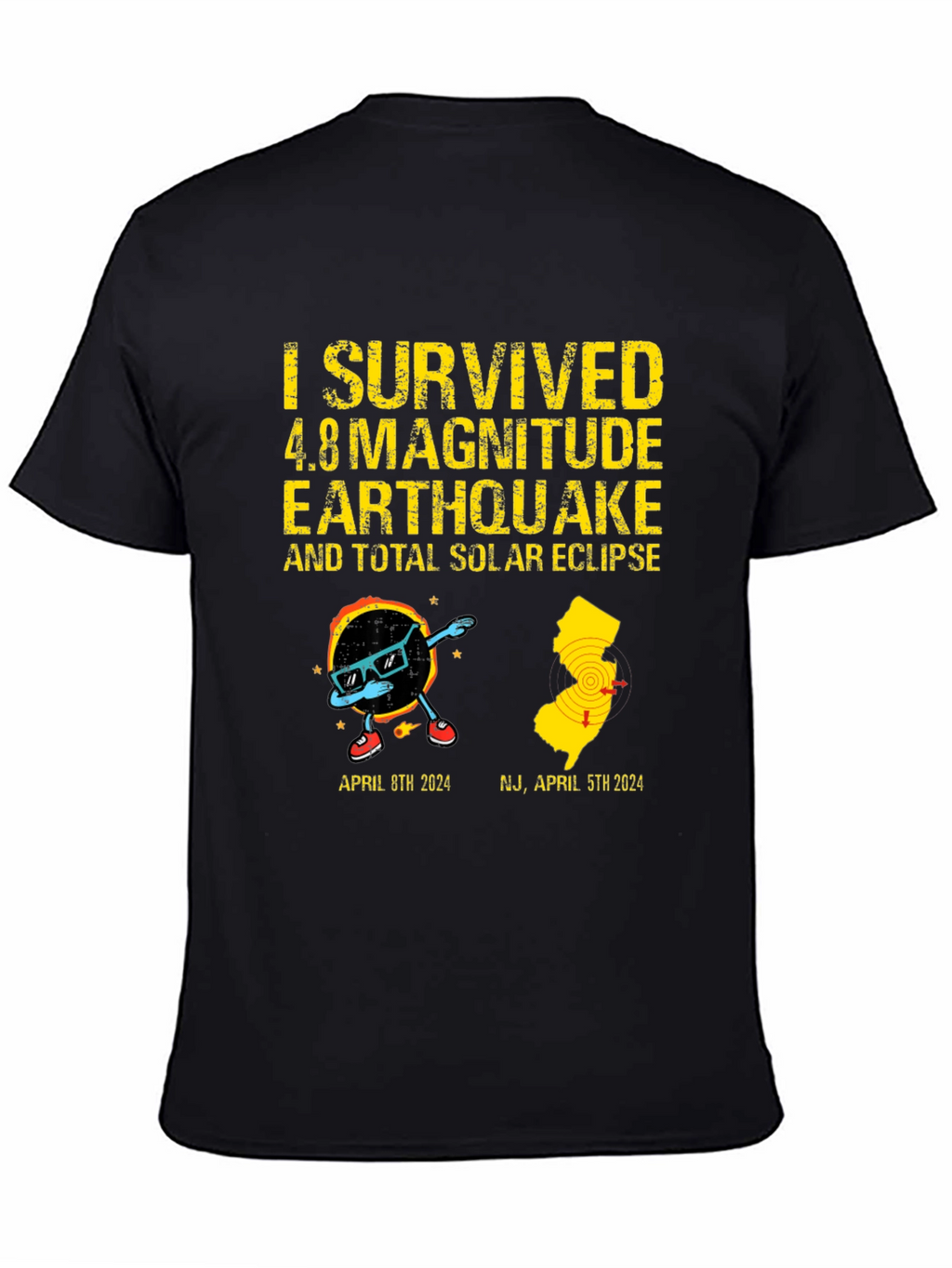 I Survived Earthquake & Solar Eclipse T-Shirt